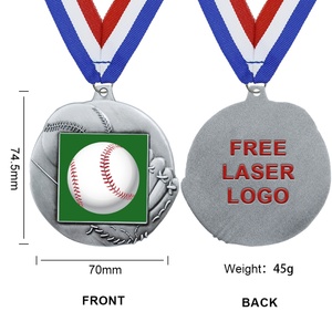 Medallas personalizadas de oro para chef, fitness, grabado, natación, voleibol, lucha académica, con acabado de cintas metálicas - Product Image 3