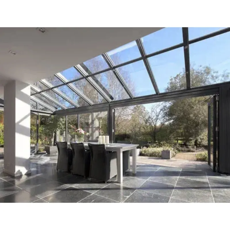 Villa Veranda Moderne Wintertuin Bouw Solarium Serre Vier Seizoenen Aluminium Glazen Huizen