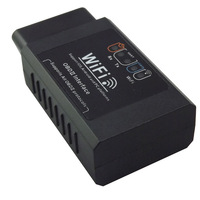 Obd Connector WiFi V1.5 Lector de código Car Obd 2 Herramienta de diagnóstico Color negro ELM327 OBD Adaptador Detector de escáner inalámbrico