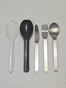 Couteau de table, couteau à steak, fourchettes de table, fourchettes à dessert DF 430 personnalisés en acier inoxydable avec manche martelé de luxe - Product Image 6