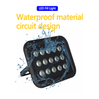 Projecteur LED CCTV haute puissance 15W 220V avec infrarouge IR, lumière blanche LED pour caméra, indice de protection IP65