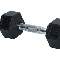 Ensemble d'haltères de musculation OEM à prix avantageux en livres, équipement de musculation, haltères hexagonaux en caoutchouc
