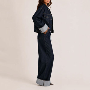 Conjunto de Dos Piezas de Jeans para Mujer con Logotipo Personalizado, Ropa de Moda, Jeans de Alta Calidad - Product Image 3