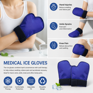 Guantes de gel reutilizables Degao para terapia de frío con manos frías, ajustables con cierre de gancho y bucle, para enfriamiento físico. - Product Image 6