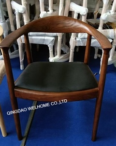 Chaise de salle à manger en bois massif de style médiéval pour restaurant, hôtel, avec siège rembourré, chaise présidentielle <span class=keywords><strong>Kennedy</strong></span> en bois pour la maison - Product Image 5