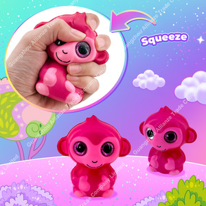 6 Mini Squishies Animaux à Remontée Lente, Jouets à Presser en PU (Singe, Pingouin, Licorne, Paresseux, Mouton) - Product Image 3