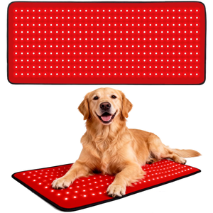 NOUVEAU Tapis de luminothérapie rouge pour animaux de compagnie LED 660nm 850nm pour chiens et chats, luminothérapie rouge pour la réadaptation physique 33,9*11,8 pouces - Product Image 1