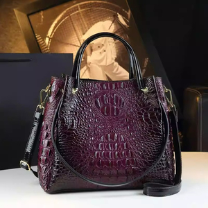Nuova Borsa Tote 2026, Borsa a Secchiello da Donna con Motivo <span class=keywords><strong>Coccodrillo</strong></span>, Borsa a Spalla in Stile <span class=keywords><strong>Europeo</strong></span> e Americano, Borsa Retrò - Product Image 4