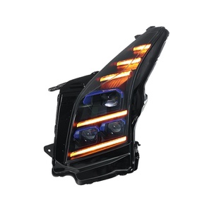 Pour 2014-2017 : Kit de modification de phares avec cadre bleu, feux de jour LED à lentille dynamique 12V - Product Image 4