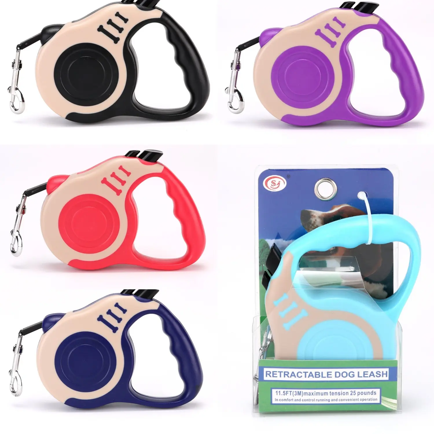 Wholesale Retractable Dog Leash For Small or Medium Dogs Durable ABS Pet Leash With Low Price