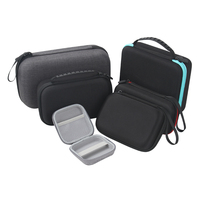 Estuche Protector de EVA Moldeado a Medida, Serie Negra con Superficie Lisa, Tela Texturizada Gris, Varios Estilos con Asas de Transporte Portátiles