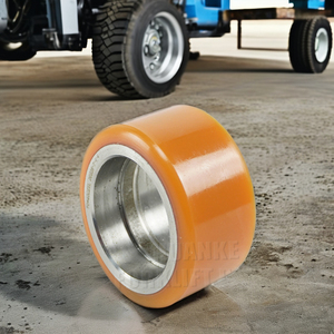 OEM personalizzato 70*40 (cuscinetto a 6204) ruota del carrello elevatore ruota piccola ruota diamantata AMB155-370003-000 ruote ausiliarie da 4 pollici piastra - Product Image 4