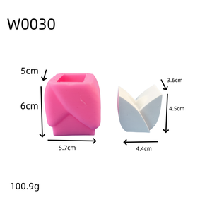 Moldes de fundición de resina hechos a mano molde de candelabro de silicona reutilizable W0030 Ins adornos decorativos DIY herramienta de pastel para hornear empaquetada - Product Image 4