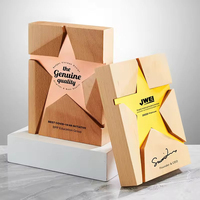 Trophée en bois massif et cristal JN en promotion, trophée personnalisé gravé en cristal pour cadeaux d'affaires et de commerce