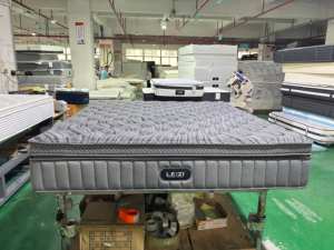 Hibrid soğutma yatak firma kenar doğal lateks yatak kral cep bahar sıkıştırılmış roll up bir kutuda toptan tedarikçiler - Product Image 6