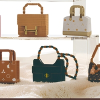 Mini Sac à Main de Luxe en Briques de Construction, Modèle de Sac à Main de Créateur à Collectionner, Jouet pour Enfants et Collectionneurs