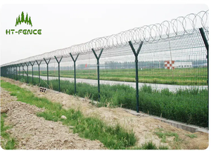 سياج للحدائق عالي الأمان ثلاثي الأبعاد من الحديد المنحني ، سياج مربع Y ثلاثي الأبعاد مع المطار - Product Image 4