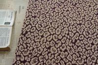 Tissu jacquard légèrement extensible à imprimé léopard en relief 3D rétro, matériau tissé coloré pour robe de soirée