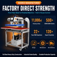 Presse à chaud hydraulique double station 38x38 40x50 40x60 |   Transfert DTF par sublimation à libération automatique |   110V 220V