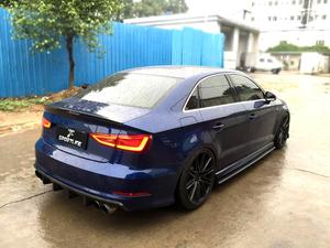 ตัวขยายกระโปรง <span class=keywords><strong>A3</strong></span>คาร์บอนไฟเบอร์สำหรับรถ <span class=keywords><strong>Audi</strong></span> <span class=keywords><strong>A3</strong></span> 8V กระโปรงข้างสำหรับรถเก๋ง S3ซีดาน2013-2019 - Product Image 4