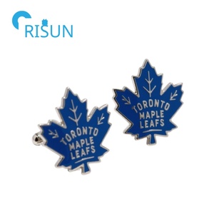 Set di Gemelli e Fermacravatta in Metallo Souvenir di <span class=keywords><strong>Toronto</strong></span> Canada con Logo Personalizzato dei <span class=keywords><strong>Toronto</strong></span> Maple Leafs - Product Image 3