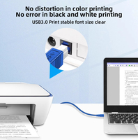 Câble d'imprimante USB, câble d'impression USB 3.0, type A mâle vers B mâle, câble d'extension pour imprimante Canon Epson HP, accessoires informatiques