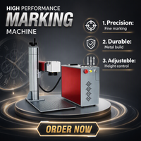 JPT MOPA M7 20w 30w 50w Color Fiber Laser Split Marking Machine Engraving on Stainless Titanium Jewelry