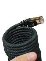 Kabel Ethernet magnetik Cat 8, kabel konektivitas magnetik Cat8 Sstp Patch kabel kucing 8 Rj45