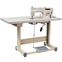 Machine à ourler 103N-3 avec moteur programmable, idéale pour la confection de vêtements, usage industriel intensif, entraînement direct, portable, pied marcheur