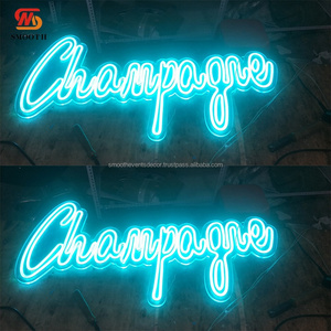 SMOOTH Customized Letters Champagne <b>Wall</b> Decoration RGB Neon <b>Lights</b> For Wedding Party Champagne <b>Wall</b> Decoration - Product Image 3