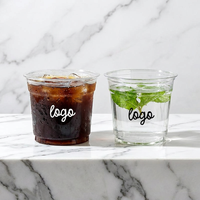 Gobelet jetable en PET dépoli mat à paroi droite de 12 oz et 16 oz, idéal pour café glacé, milkshake et smoothie – Vente directe usine