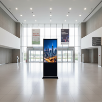 Écran publicitaire vertical infrarouge durable, sur pied, LCD, résolution 4K, écran tactile, à vendre