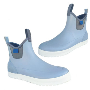 Botines de goma anchos antideslizantes reforzados impermeables de <span class=keywords><strong>alta</strong></span> calidad para hombre, botas de cubierta, botas de pesca - Product Image 3