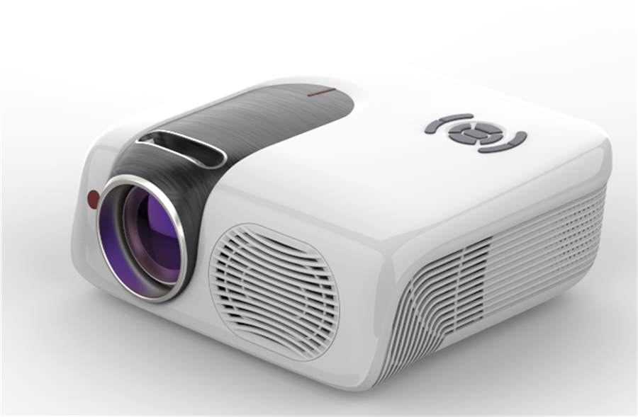 China Factory LCD projector supplier Full HD 1080p 5000 lumens beamer HTP A1  Wifi  Android mirocast white color mini proyector