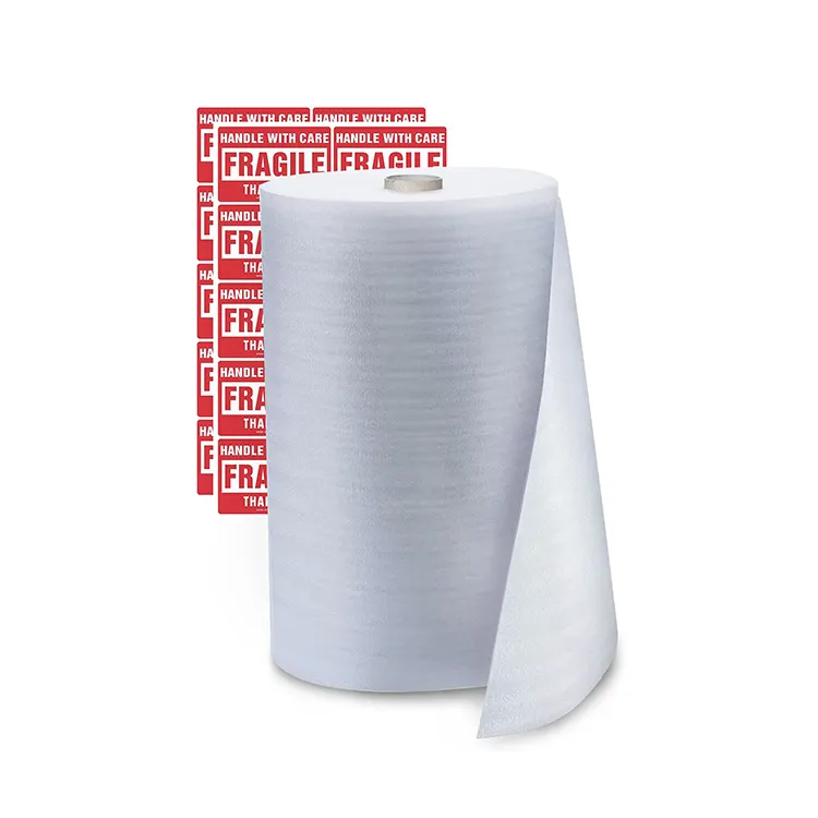 Production of EPE foam packaging rolls to protect fragile materials