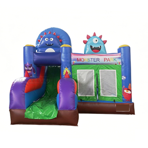 <span class=keywords><strong>Centre</strong></span> de jeux gonflable Lilytoys Monster Park avec toboggan, trampoline en PVC certifié CE pour événements pour enfants - Product Image 2