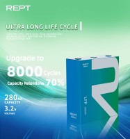 REPT 280AH 100AH 50AH 72AH 150AH 314AH 320AH 345AH 3.2V cellule de batterie solaire Lifepo4 rechargeable au lithium-ion prismatique