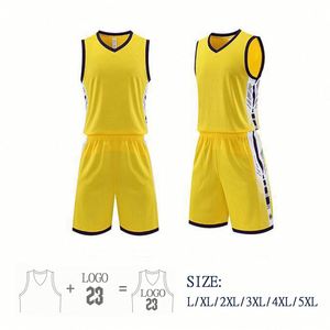 Camisetas Promocionales Personalizadas con Número, de Secado Rápido, Color Amarillo, para Entrenamiento de Baloncesto y Fútbol - Product Image 2