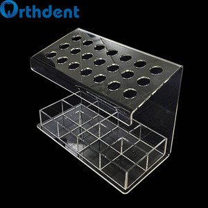 อุปกรณ์จัดฟันอะคริลิก21รูกล่องใส่เครื่องมือทันตกรรมกล่องขนาดกลางสำหรับเข็มฉีดยาเรซินกาวทันตกรรม - Product Image 6