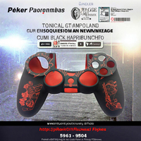 RALAN Dualshock 4 Controller Joystick Skin Model A0295 Coque en silicone pour gravure au laser
