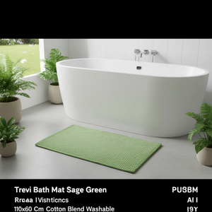 Tapis de bain TREVI vert sauge (110x60cm) 18710 - Product Image 3