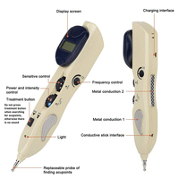 Stylo d'acupuncture portable en plastique, détecteur automatique de points d'acupuncture, masseur de points d'acupuncture pour la santé corporelle à domicile