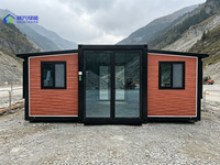 Maison conteneur extensible certifiée ISO de 20 pieds, anti-poussière et résistante à la chaleur, pour l'hébergement des travailleurs des camps miniers isolés