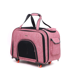 Réglable Détachable Chat Pet Carrier Boîte De Voyage Sac Ripstop Tissu <span class=keywords><strong>Chien</strong></span> Trolley Sac - Product Image 5