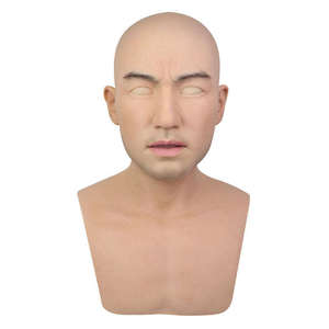 Maschera da festa in Silicone ideale per Cosplay con baffi per attore o attrice travestito Cosplayer - Product Image 5