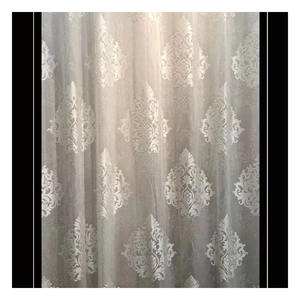 <span class=keywords><strong>Tende</strong></span> a Pacchetto di Lusso <span class=keywords><strong>in</strong></span> <span class=keywords><strong>Tulle</strong></span> Trasparente Bianco con Ricamo Floreale Classico per Soggiorno - Product Image 2