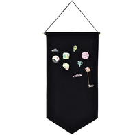 Lona decorativa en blanco para colgar en la pared, banderín, tablero de exhibición para colección de pines esmaltados, decoración del hogar, bandera de intercambio con logotipo personalizado