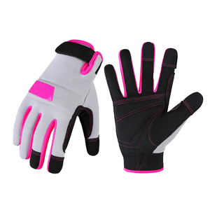 Gants de mariée longs à doigts, longueur poignet, en dentelle élégante, blanc ivoire, accessoires pour femmes, en cuir, toutes saisons - Product Image 2