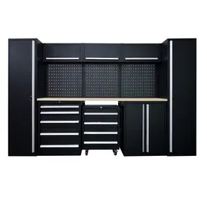 Armoires à outils en acier d'usine JZD établi d'atelier robuste boîte à outils modulaire armoires de garage armoire de stockage d'outils