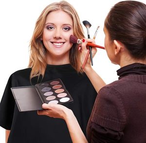 Vendita calda logo personalizzato salone di bellezza impermeabile accessori per parrucchieri Shampoo mantelle nere Make up salone mantelle per le donne - Product Image 5